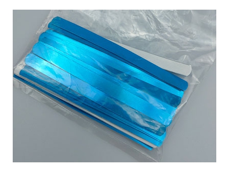 Синяя алюминиевая лента с клейкой основой