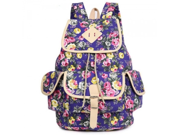 Повседневный рюкзак CBB2115-1 (женский, с цветочным принтом)