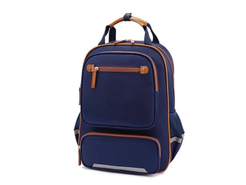 Школьный рюкзак CBB3009-1 (с молнией на кожаной вставке)