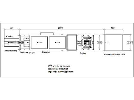 Яйцемоечная машина 200AS (2000 яиц/час)
