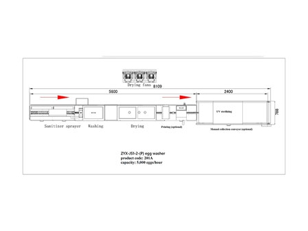 Яйцемоечная машина 201A (5000 яиц/час)