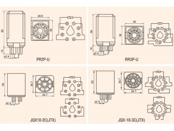 Реле общего назначения серии RR2P/RR3P/JQX-10