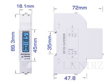 Многофункциональный электросчетчик, DDSR9588