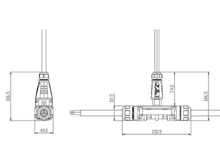 Трехконтактные цилиндрические разъёмы BC05 (для микроинвертера)