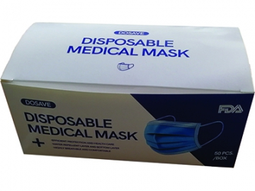 Одноразовая 3-слойная медицинская маска