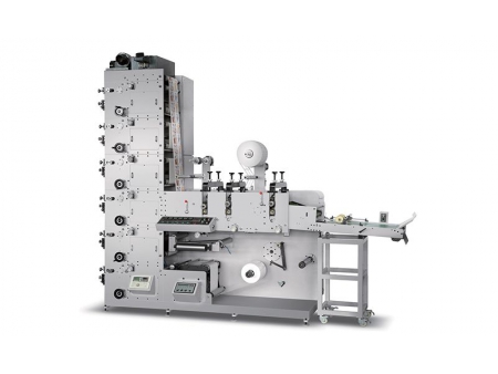 Флексографическая печатная машина с тремя вращающимися режущими секциями, ZBS-320G