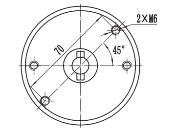 Коллекторный электродвигатель, приводной двигатель (250-500 Вт, серия ZD083A1)