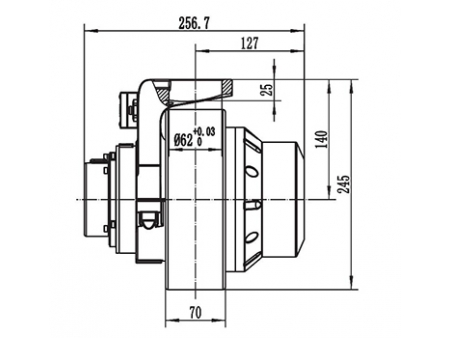 Электропривод в сборе 750-1000 Вт, серия F110BH1-JY120X