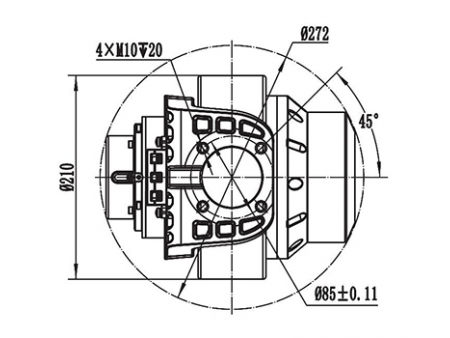 Электропривод в сборе 750-1000 Вт, серия F110BH1-JY120X