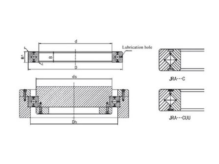 Перекрёстный роликовый подшипник серии JRA-C