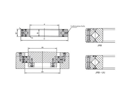 Перекрёстный роликовый подшипник серии JRB