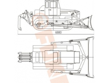 Гусеничный бульдозер, FK14-320 T