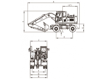 Колесный экскаватор, FK150-9L