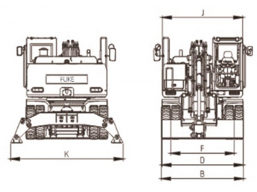 Колесный экскаватор, FK220-9L