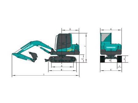 Компактный экскаватор, SWE60E