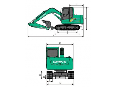 Компактный экскаватор, SWE80E9