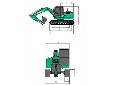 Компактный экскаватор, SWE100E