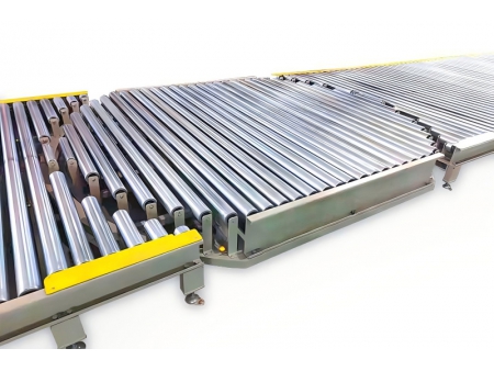 Приводной роликовый поворотный стол конвейера