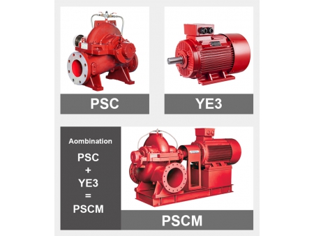 Пожарный насос двухстороннего всасывания, PSCMF