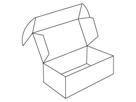 Картонная коробка с откидной крышкой