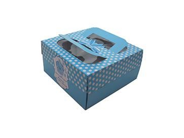 Картонная коробка для тортов с ручками