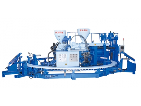 Литьевая машина для производства двухцветных резиновых сапог из ПВХ