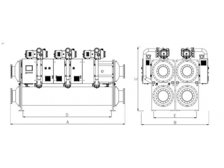 Чиллер водяного охлаждения (с центробежными компрессорами на магнитных подшипниках)