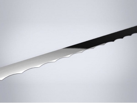 Зубчатый односторонний ленточный нож для  вертикальной и горизонтальной резки поролона
