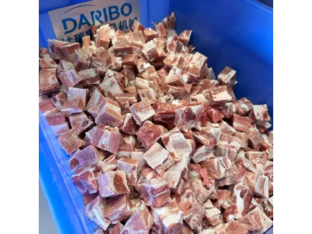 Машина для нарезки замороженного мяса кубиками с двумерным ножом
