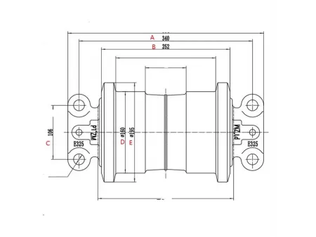 Опорный каток для экскаватора Caterpillar 325