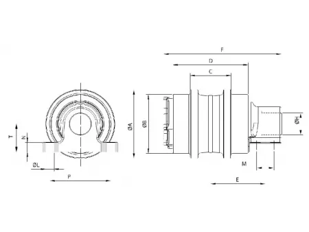 Поддерживающий каток для экскаватора Komatsu PC300