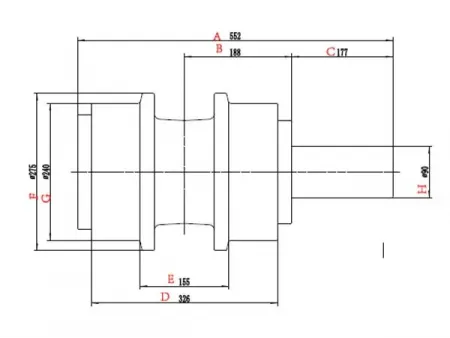 Поддерживающий каток для бульдозера Komatsu D475