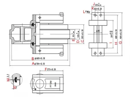 Направляющее колесо для экскаватора Komatsu PC400