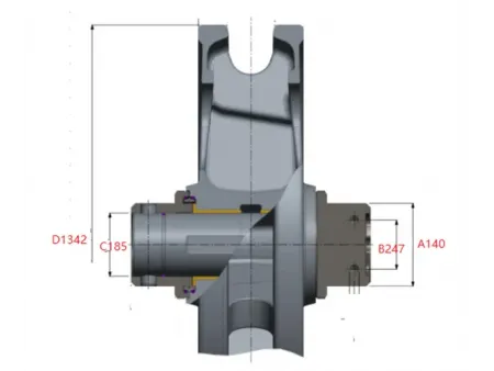 Направляющее колесо для экскаватора Hitachi EX2600