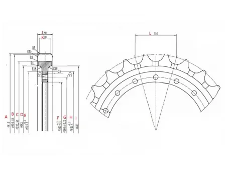 Ведущая звездочка для экскаватора Caterpillar 330
