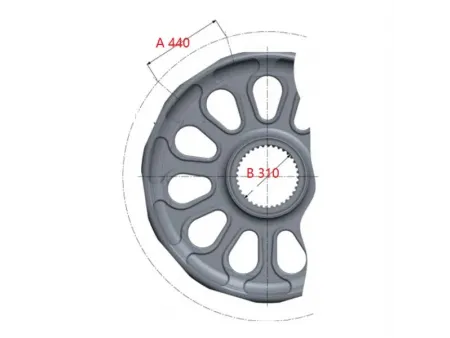 Ведущая звездочка для экскаватора Hitachi EX2600