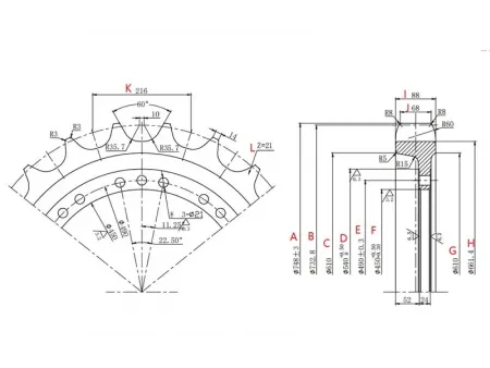Ведущая звездочка для экскаватора Volvo EC360