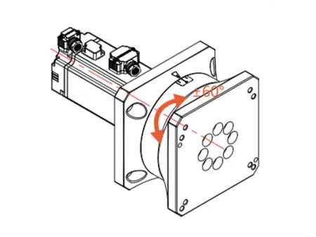 Поворотная ось лазерной режущей головки для резки труб