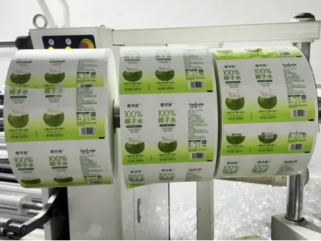 Термоусадочные этикетки для маркировки бутылок безалкогольных напитков