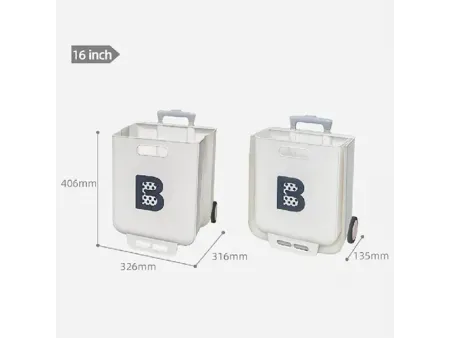 Складная ящик-тележка на 2 колесах