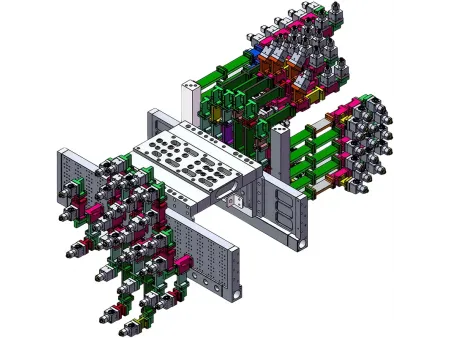 Устройство для распыления смазок/разделителей на пресс формы (контурное напыление)