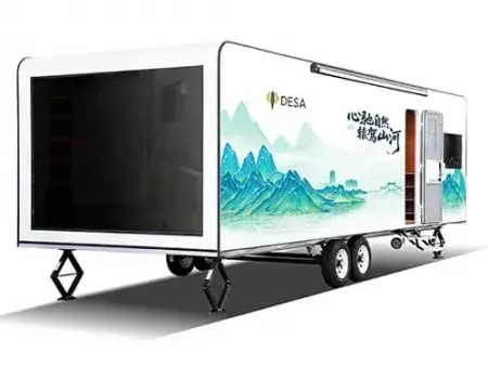 Туристический автотрейлер  с двуспальной кроватью