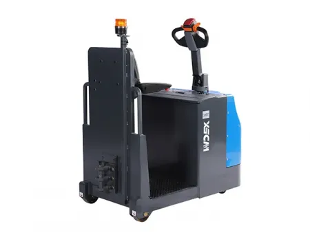 Электрический буксировочный тягач с платформой для оператора STB20/30/40/50