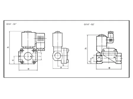 Серия 0955  Клапаны электромагнитные, двухходовые (2/2), латунные