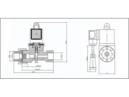 Серия 2C  Клапаны электромагнитные, двухходовые (2/2) из пластика CPVC