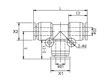 Тройники и Y-образные быстроразъемные фитинги