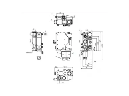 YEHL10 Электрогидравлический клапан управления подъемом