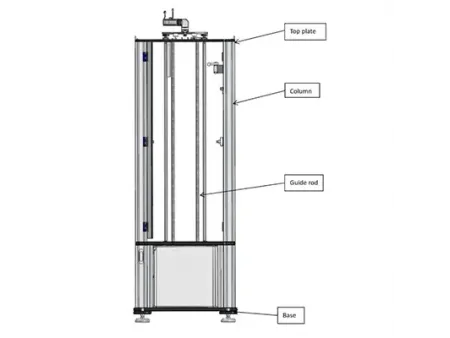 Вертикальный копер с падающим грузом для композитных материалов