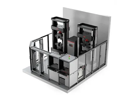 Роботизированная система для испытаний арматуры на растяжение