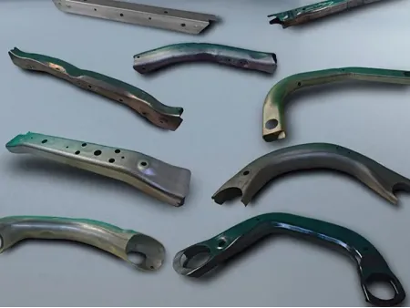 Гидроформованные элементы подрамника автомобиля